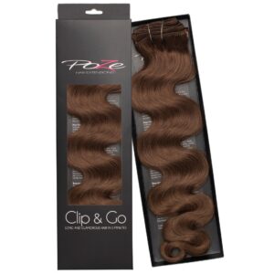 Poze Hairextensions Poze Clip&Go Standar d Wavy 55 cm 7 deler 6B Lovel