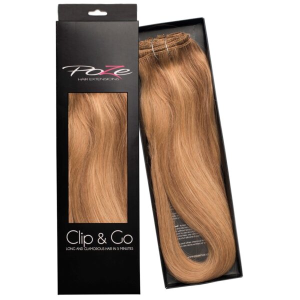 Poze Hairextensions Poze Clip&Go Løshår Ekte 10B/8B BrAshBMi x 7 deler