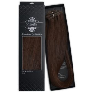 Poze Hairextensions Poze Clip&Go Løshår Ekte Premium 2B Dark Espresso