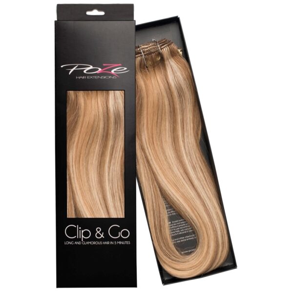 Poze Hairextensions Poze Clip&Go Løshår Ekte 8A/10NV Ash Mix 7 deler/s