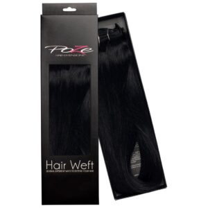 Poze Hairextensions Poze Hårremse Ekte 1N 1N Midnight Black 60cm