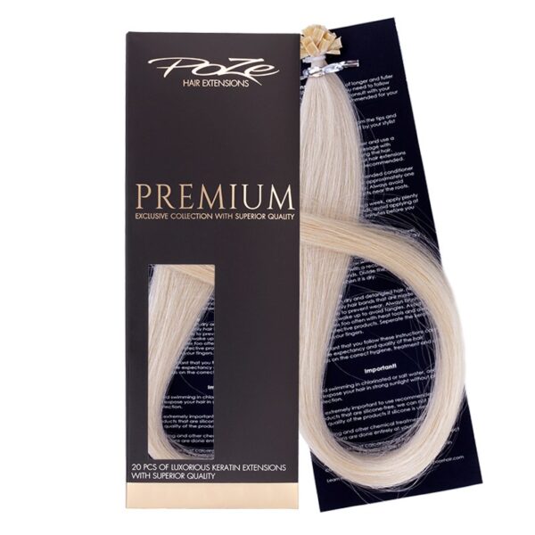 Poze Hairextensions Poze Keratin Premium Ext 12NA Platinum 20 fester 5