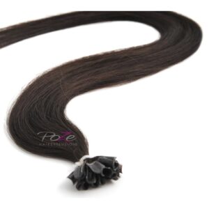 Poze Hairextensions Poze Keratin Premium Ext 1B MidnightBrown 20 feste