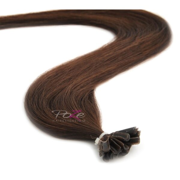 Poze Hairextensions Poze Keratin Standar d 40 cm 20 fester 4B Chocolat