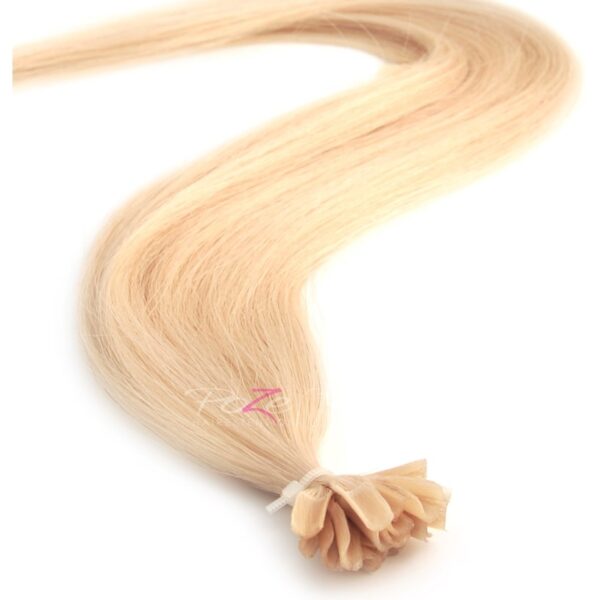 Poze Hairextensions Poze Keratin Standar d 50 cm 20 fester 12A Pure Bl