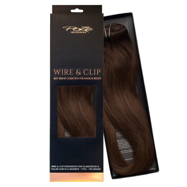 Poze Hairextensions Poze Standard Äkta Löshår Flip & Go 50cm Chocolate