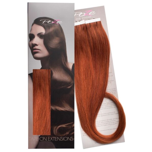 Poze Hairextensions Poze Tape On Extensi ons 7K Copper Fusion 4 cm/bit