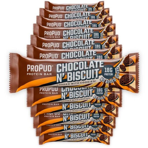 ProPud Protein Bar Chocolate n&apos; Biscuit 12 x 55 g