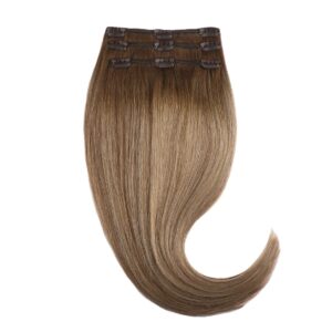 Rapunzel of Sweden Clip-on set 3 pieces 30 cm Brownish Blonde Balayage