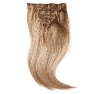 Rapunzel of Sweden Clip-on set 7 pieces 30 cm Champagne Blonde Balayag