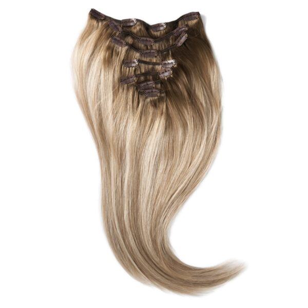 Rapunzel of Sweden Clip-on set 7 pieces 30 cm Dark Ashy Blonde Balayag