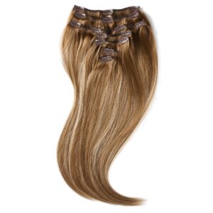 Rapunzel of Sweden Clip-on set 7 pieces 40 cm Brownish Blonde Balayage