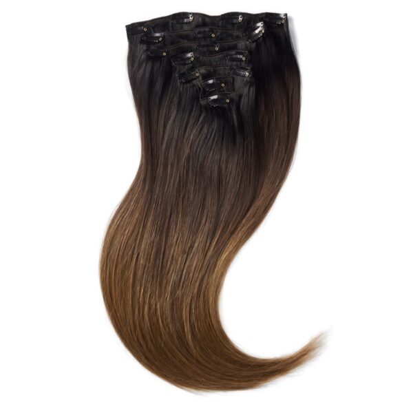 Rapunzel of Sweden Clip-on set 7 pieces 60 cm Deep Brown ColorMelt C1.