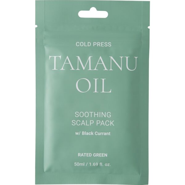 Rated Green Scalp Pack Cold Press Tamanu Oil Soothing Scalp Pack Black