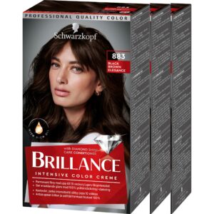 Schwarzkopf Brillance 883 Blackbrown E 3-pack