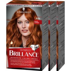 Schwarzkopf Brillance 921 Boho Copper 3-pack