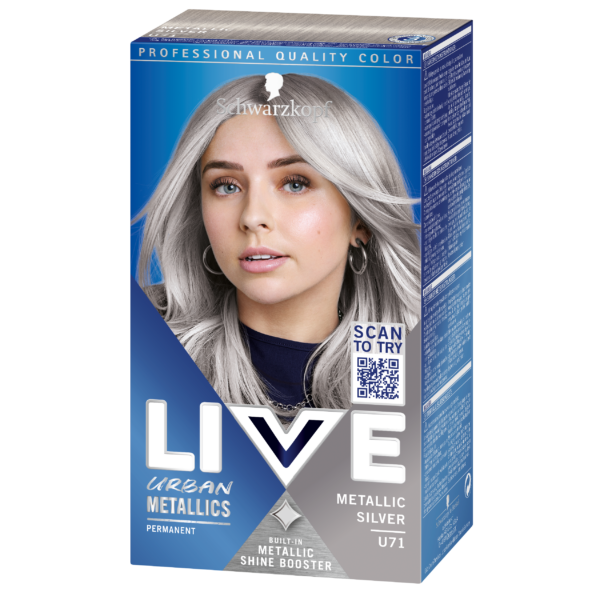 Schwarzkopf LIVE Intense Color  U71 Metallic Silver