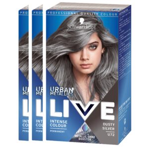 Schwarzkopf LIVE U72 Dusty Silver 3-pack