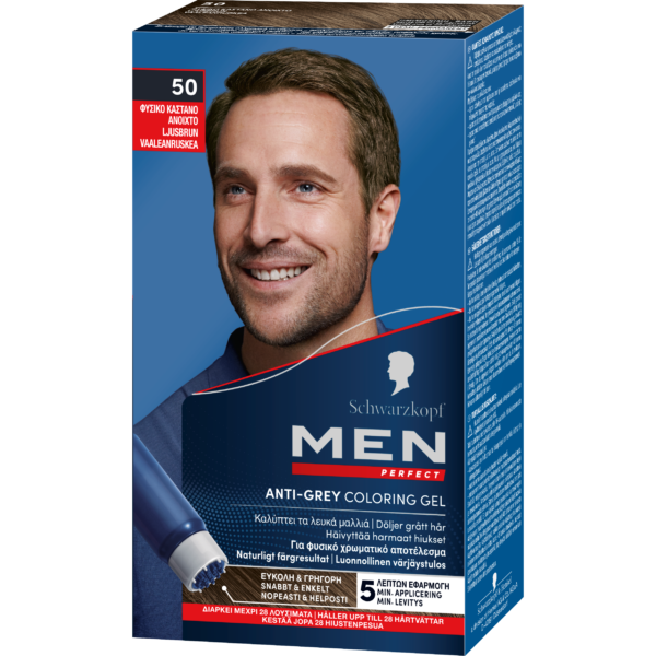 Schwarzkopf Men Perfect Anti-Grey Coloring Gel 50 Light Brown