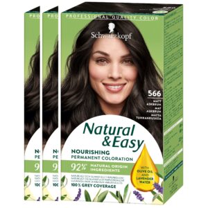 Schwarzkopf Natural & Easy 566 Matte Ash Brown 143ml 3-pack