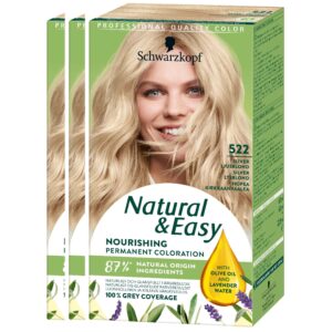 Schwarzkopf Natural&Easy 522 Silver Ljusblond 3-pack