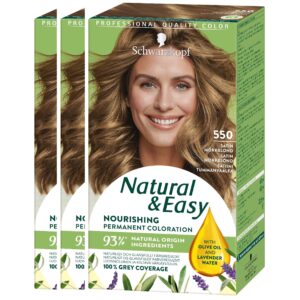 Schwarzkopf Natural&Easy 550 Satin Mörkblond 3-pack