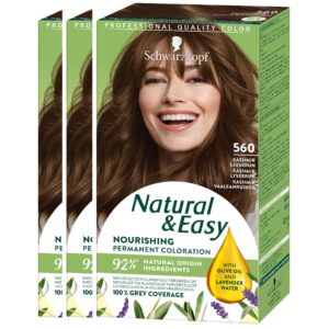 Schwarzkopf Natural&Easy 560 Kashmir Ljusbrun 3-pack