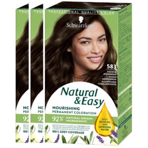 Schwarzkopf Natural&Easy 583 Frostig Mörkbrun 3-pack