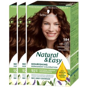 Schwarzkopf Natural&Easy 584 Mocka Chokladbrun 3-pack