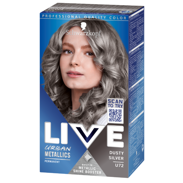 Schwarzkopf LIVE Intense Color  U72 Dusty Silver