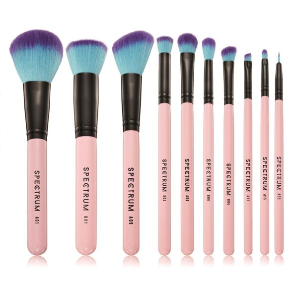 Spectrum 10 Piece Pink Essential Brush Set