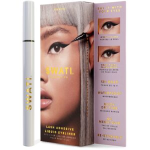 SWATI Cosmetics Lash Adhesive Liquid Eyeliner Black