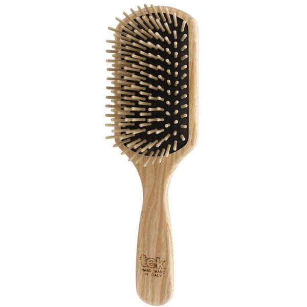 Tek Large Paddle Brush With Short Wooden Pins