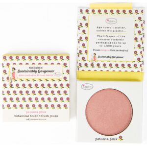 the Balm Sustainably Gorgeous Botanical Blush Single Blush Petunia Pin