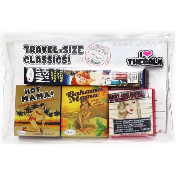 the Balm Travel Set with Cosmetics Bag