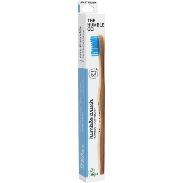 The Humble Co. Bamboo Toothbrush Adult Medium Blue