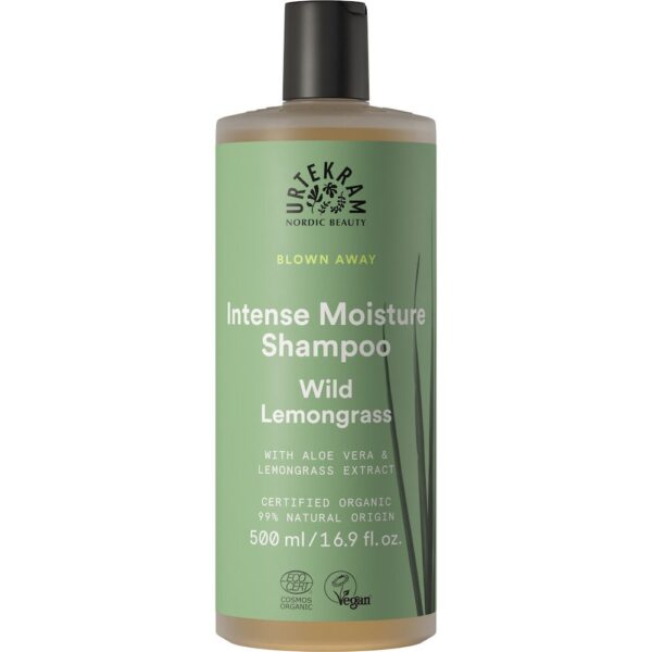 Urtekram Blown Away Wild Lemongrass  Intense Moisture Shampoo  500 ml