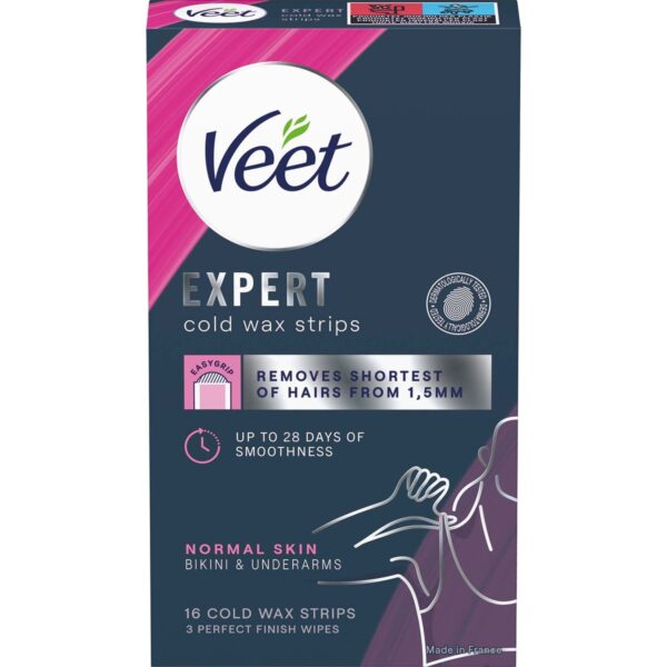 Veet EG Ready-to-useWax Stips Bikini og under armene Normal hud