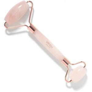 Veoli Botanica The Rolling Stone Rose Quarz Face Roller Massager