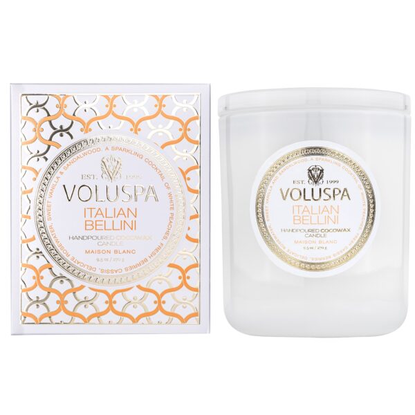 Voluspa Italian Bellini Maison Blanc Boxed Candle 60h