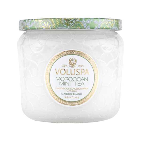 Voluspa Moroccan Mint Tea Maison Blanc Petite Jar 40h