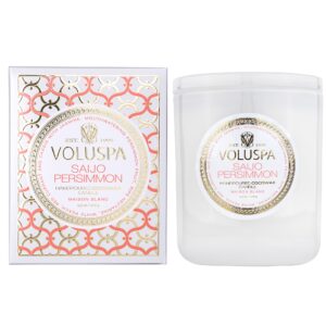 Voluspa Saijo Persimmon Maison Blanc Boxed Candle 60h