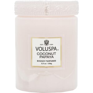 Voluspa Coconut Papaya Mini Glass Jar