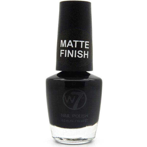 W7 Nail Polish MatteFinish 55 Black