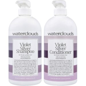 Waterclouds Violet Silver Duo