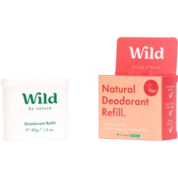 Wild Natural Deodorant Refill Orange & Neroli 40 g