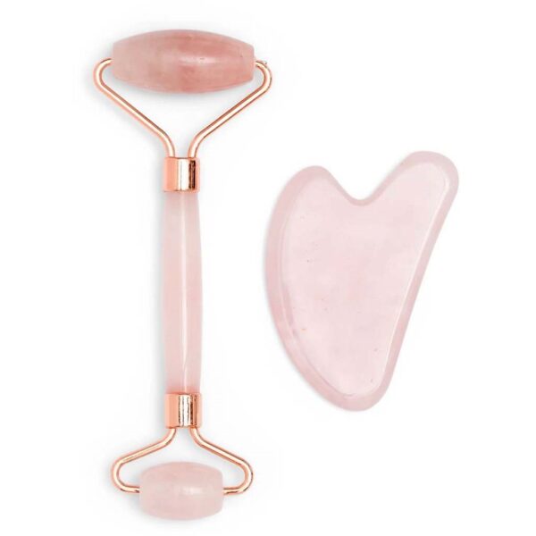 Zoe Ayla Rose Quartz Roller & Gua Sha