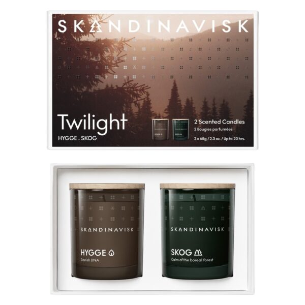 Skandinavisk Twilight Scented Candle Giftset 65g x 2