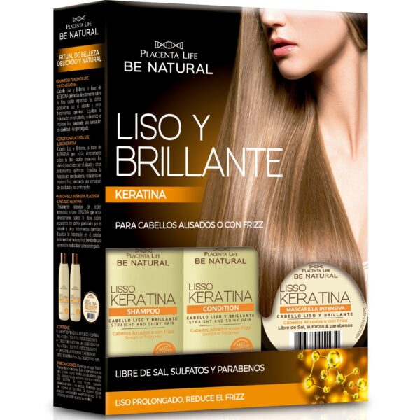 Be natural Lisso Keratina Pack Liso Y Brillante  235 ml