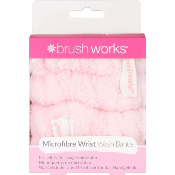 Brushworks Microfibre Wrist Wash Bands 2 Pack